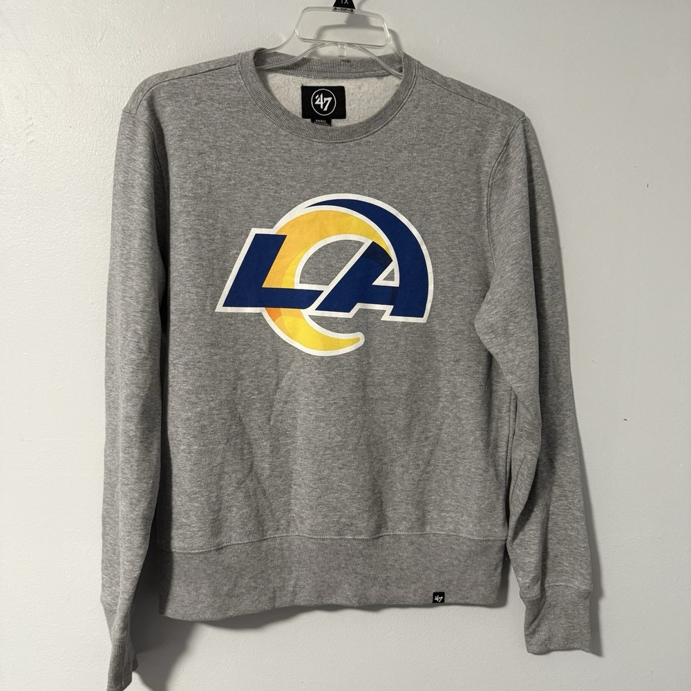 Los Angeles Rams '47‎ Heathered Gray Imprint Headline Logo Pullover Sweatshirt